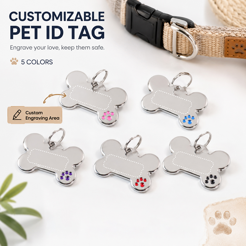 Pet Portrait Custom - Targhetta Personalizzata per Cani a Forma