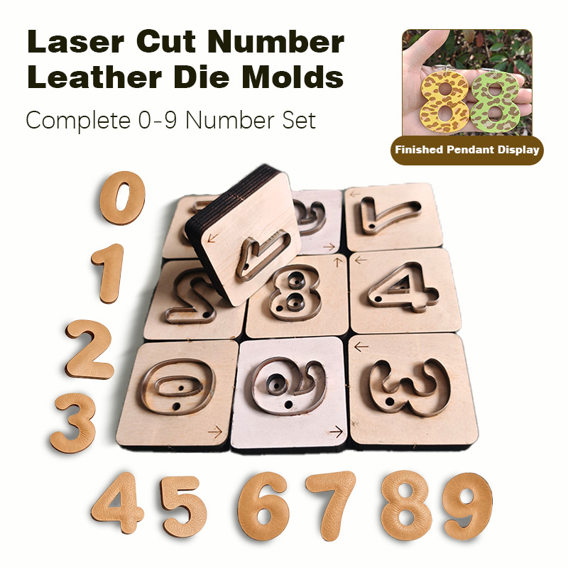 Monogram Keychain Leather - Stampo per Taglio Artigianale in Pelle