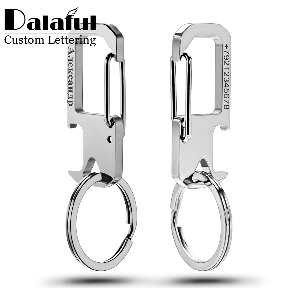 Initial Ring Custom - Portachiavi regalo personalizzato in acciaio inossidabile