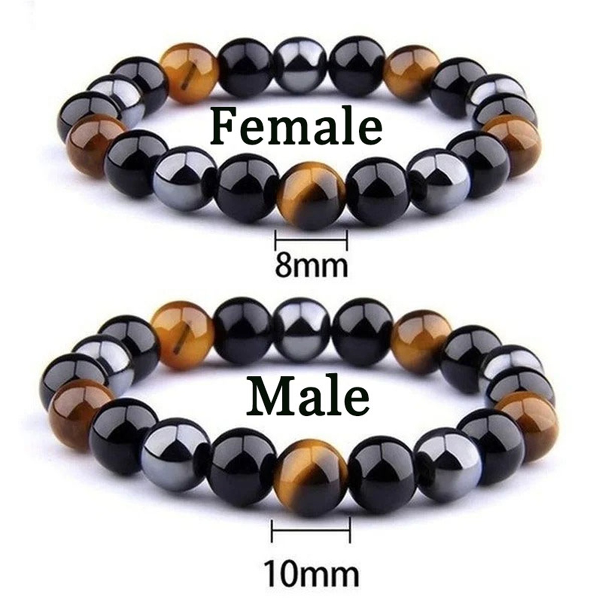 Coordinates Bracelet - Braccialetti da uomo magnetici in ematite,