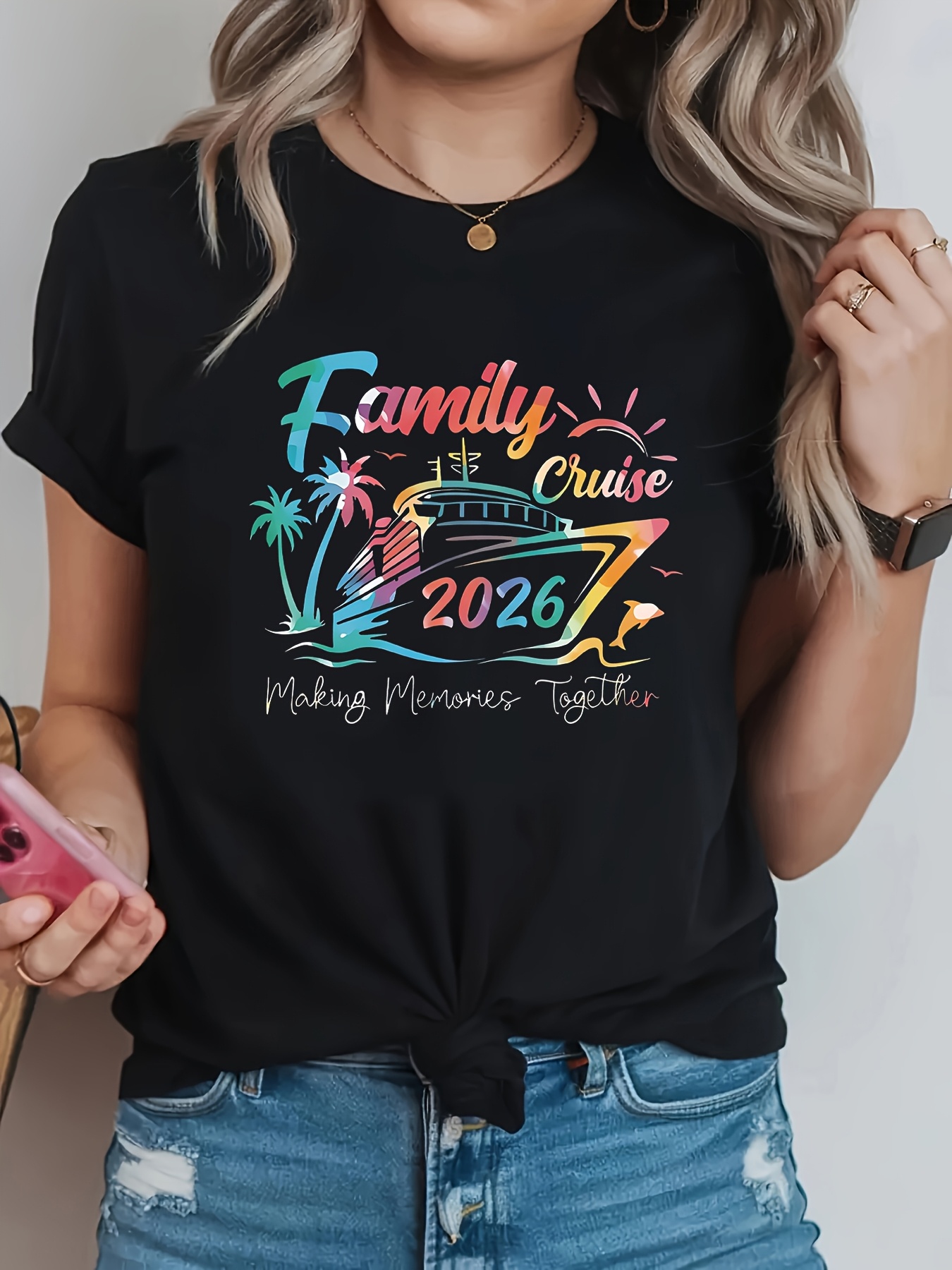 T-shirt casual da donna taglie - Family Tree Print recensione e prezzo