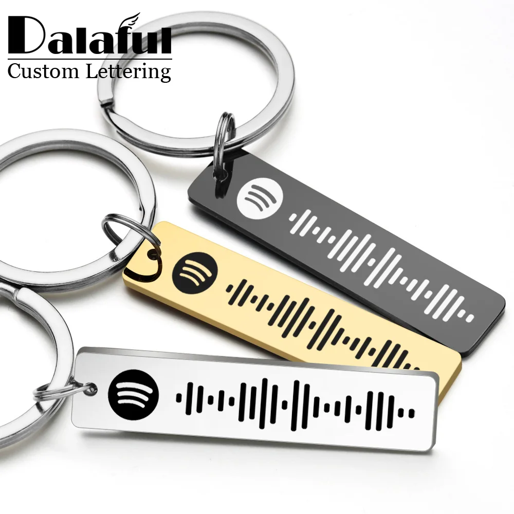Portachiavi con codice Spotify - Initial Ring Custom recensione e prezzo