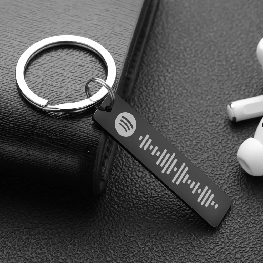 Portachiavi con codice Spotify - Initial Ring Custom recensione e prezzo