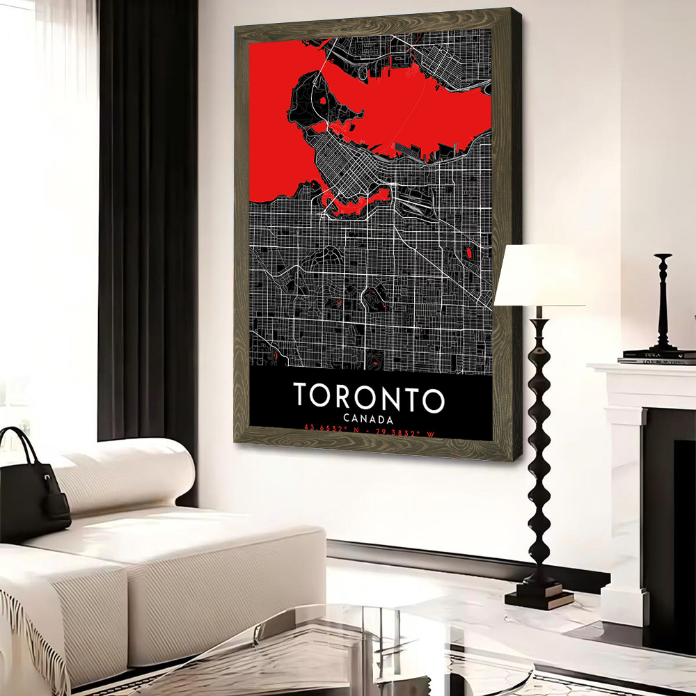 Poster su Tela della Mappa di  - Custom Map Poster recensione e prezzo