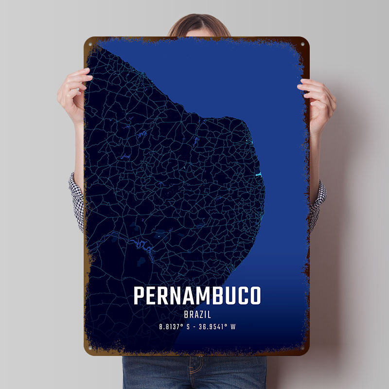 Mappa della città di mezzanott - Custom Map Poster recensione e prezzo