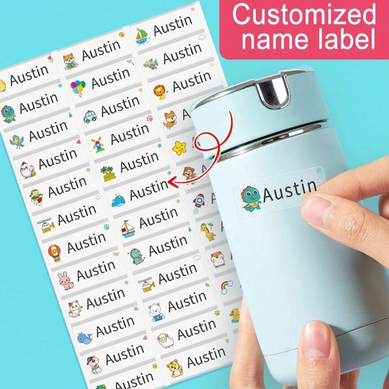 1-500 adesivi personalizzati c - Personalised Candle Label recensione e prezzo