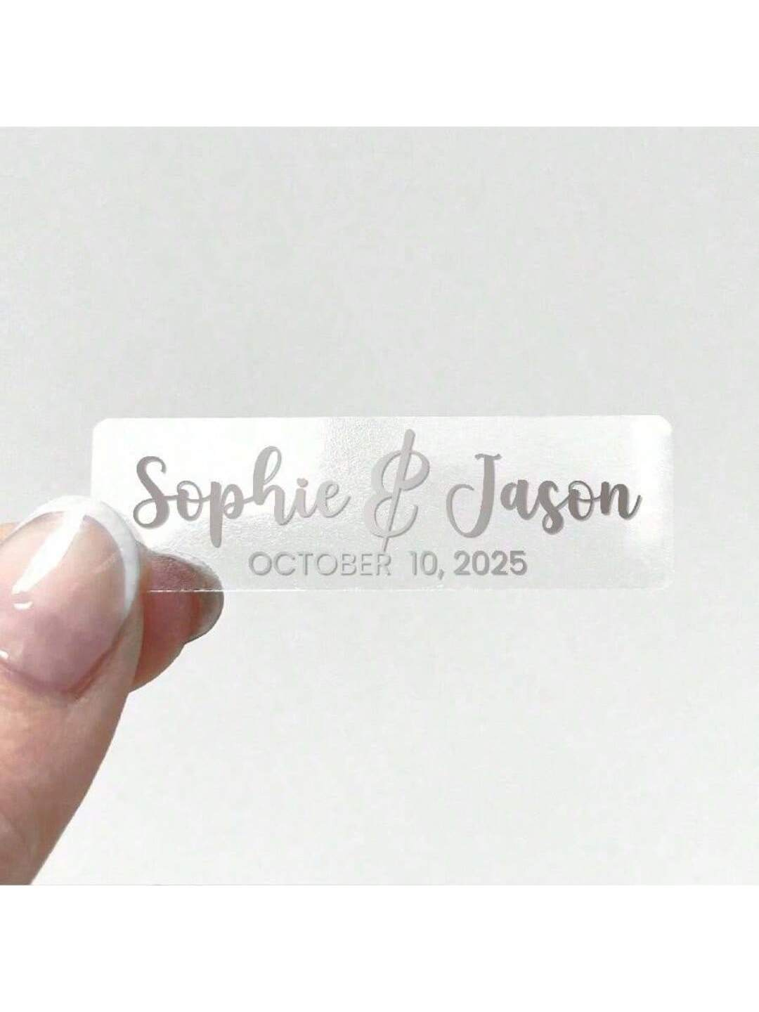 Etichette per matrimoni traspa - Personalised Candle Label recensione e prezzo