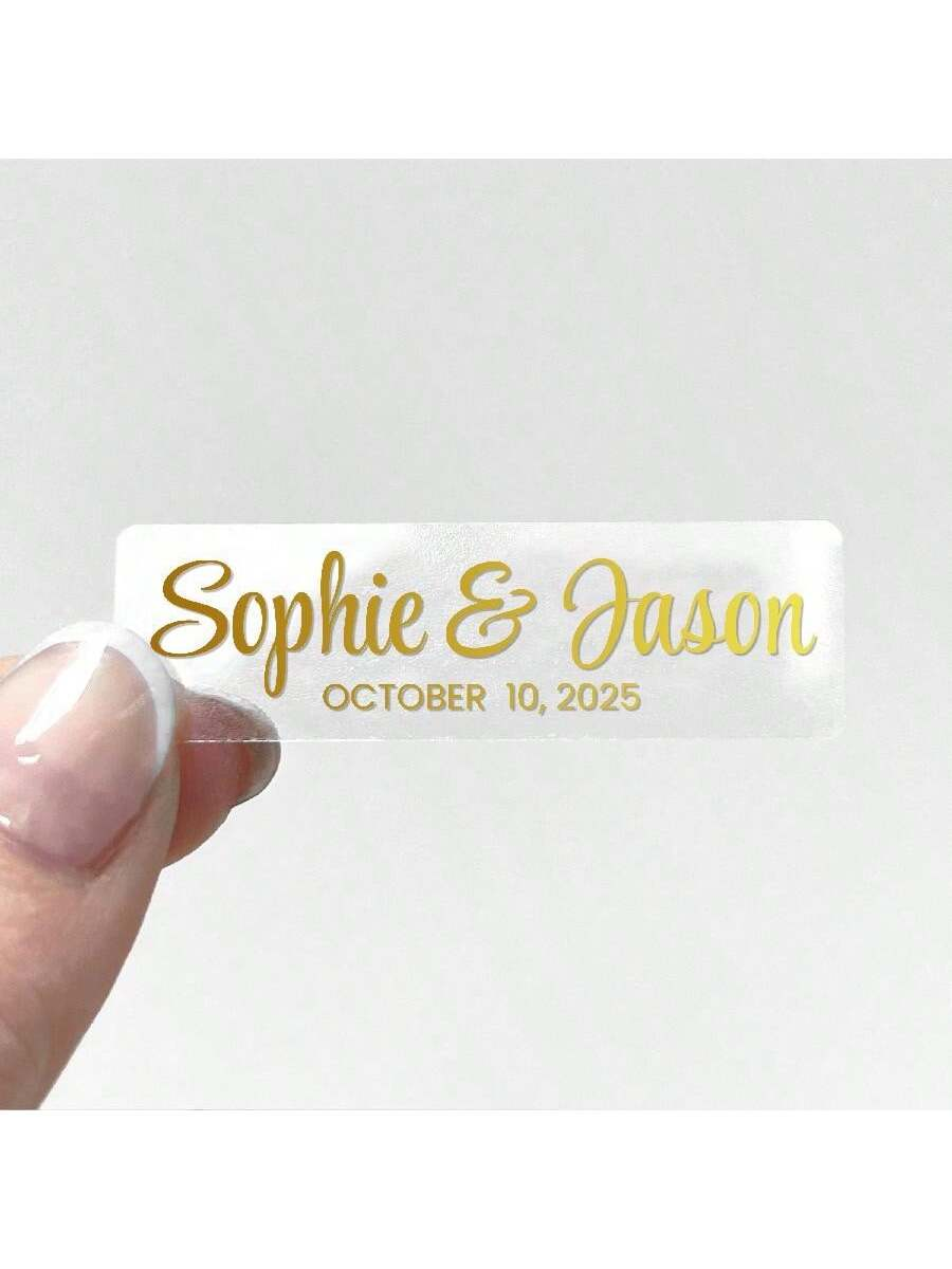 Etichette per matrimoni traspa - Personalised Candle Label recensione e prezzo