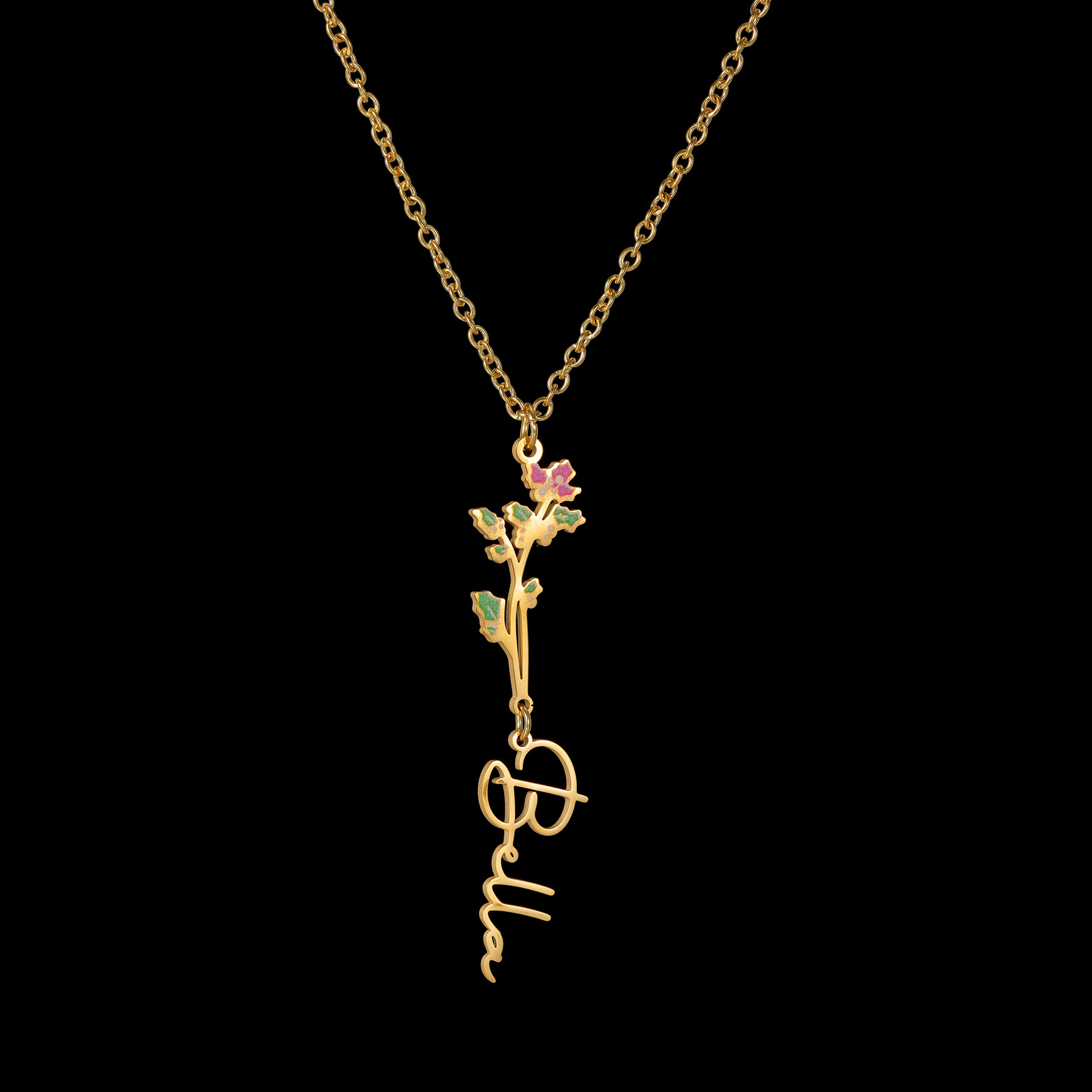 Acheerup Collana con nome pers - Birth Flower Necklace recensione e prezzo