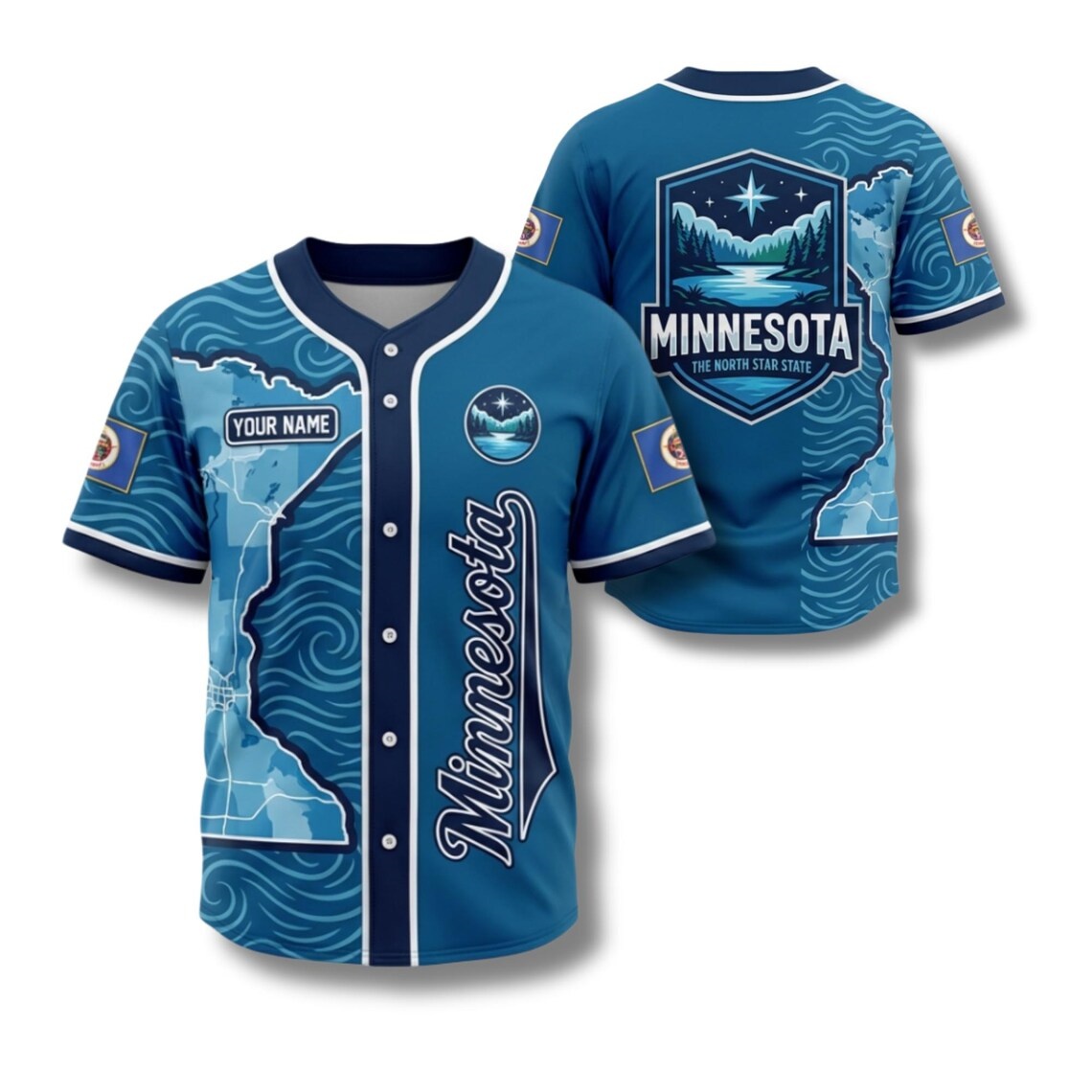 Maglia da baseball personalizz - Custom Star Map recensione e prezzo