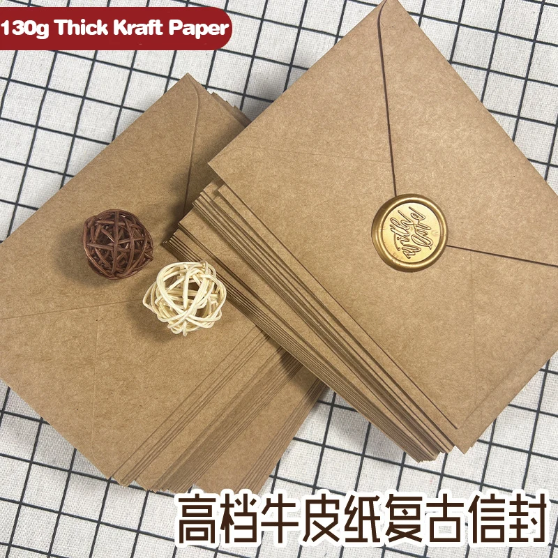 50 buste in carta kraft marron - Wax Seal Letter Kit recensione e prezzo